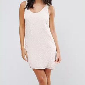 French Connection Floral Sequined Shift Dress